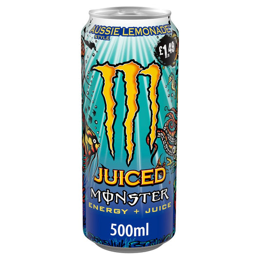 Monster Aussie Style Lemonade 500ml UK PRICE MARKED