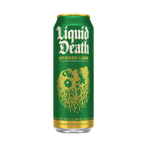 Liquid Death Severed Lime – Acqua frizzante al lime in lattina