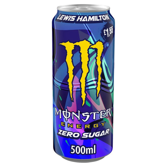 Monster Lewis Hamilton Energy Zero Sugar 500ml UK PRICE MARKED 1.55£