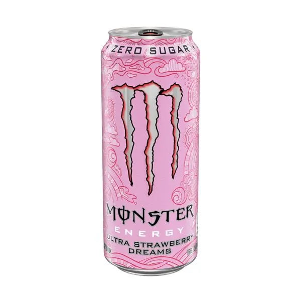 Monster Ultra Strawberry Dreams  Silver Top 473ML USA