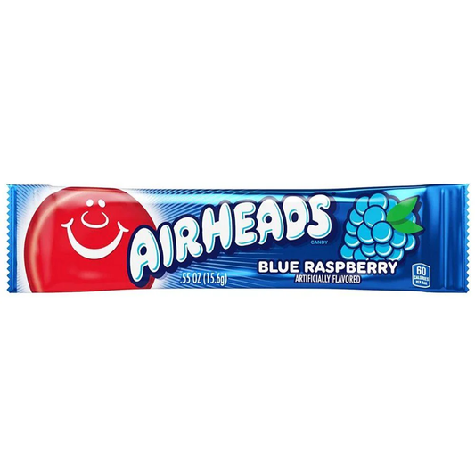Airheads Blue Raspberry, caramella al mirtillo da 16g