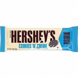 Hershey's Cookies 'n' Creme (King Size), barretta al cioccolato bianco e cookies 73GR