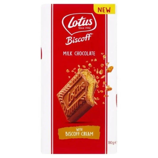 Lotus Biscoff Cioccolato al latte ripieno di crema spalmabile 180 g