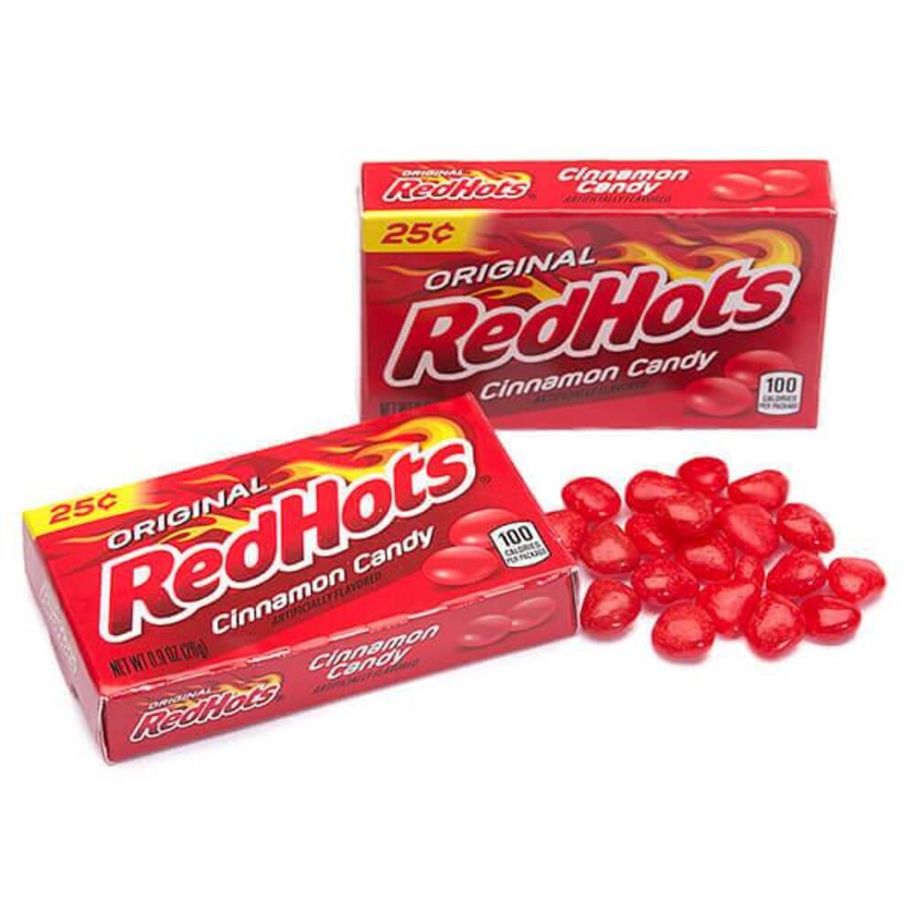 Red Hots mini snack pack delle famose caramelle alla cannella American Red Hots!26gr
