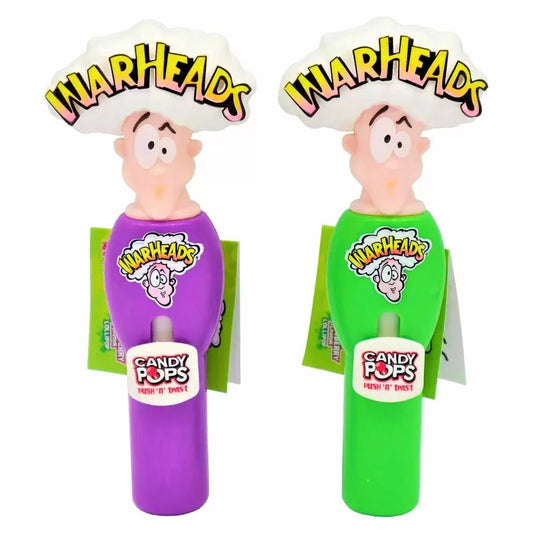Warheads Candy Pop Push N Twist Lollipop
