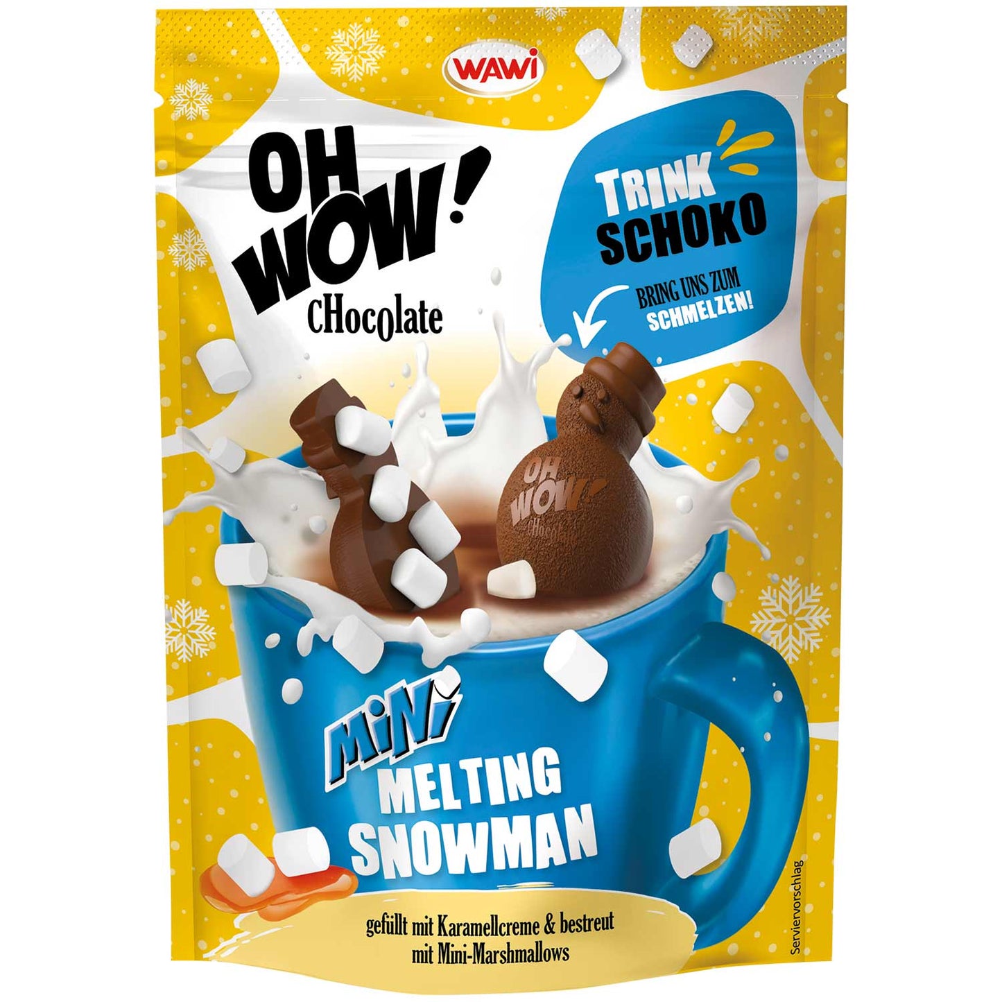 OH WOW! Crema al caramello Chocolate Mini Melting Snowman 10g