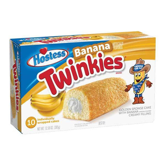 Twinkies Banana, merendine ripiene con crema alla banana
