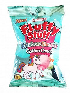 Zucchero Filato Charms Fluffy Stuff Rainbow Sherbet Candy Floss (60g)