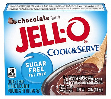 Gelatina Jell-O Cook & Serve Dessert Mix Sugar Free Chocolate 37gr