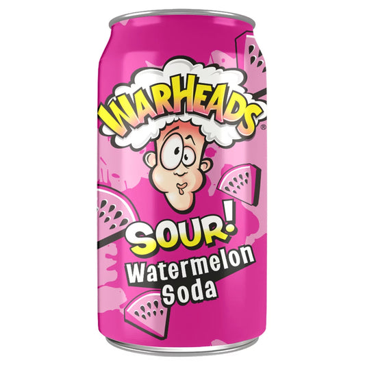 Warheads Sour Soda Can Watermelon